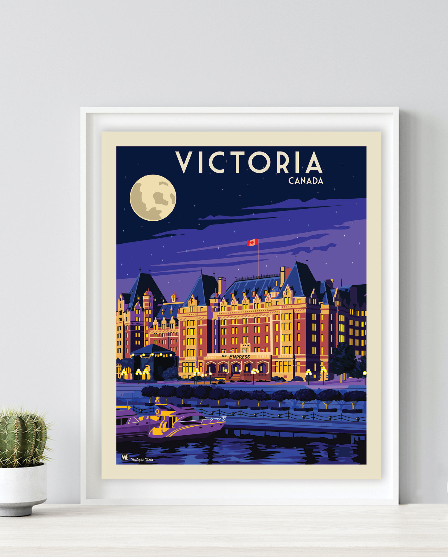 Wall print Empress Hotel twilight