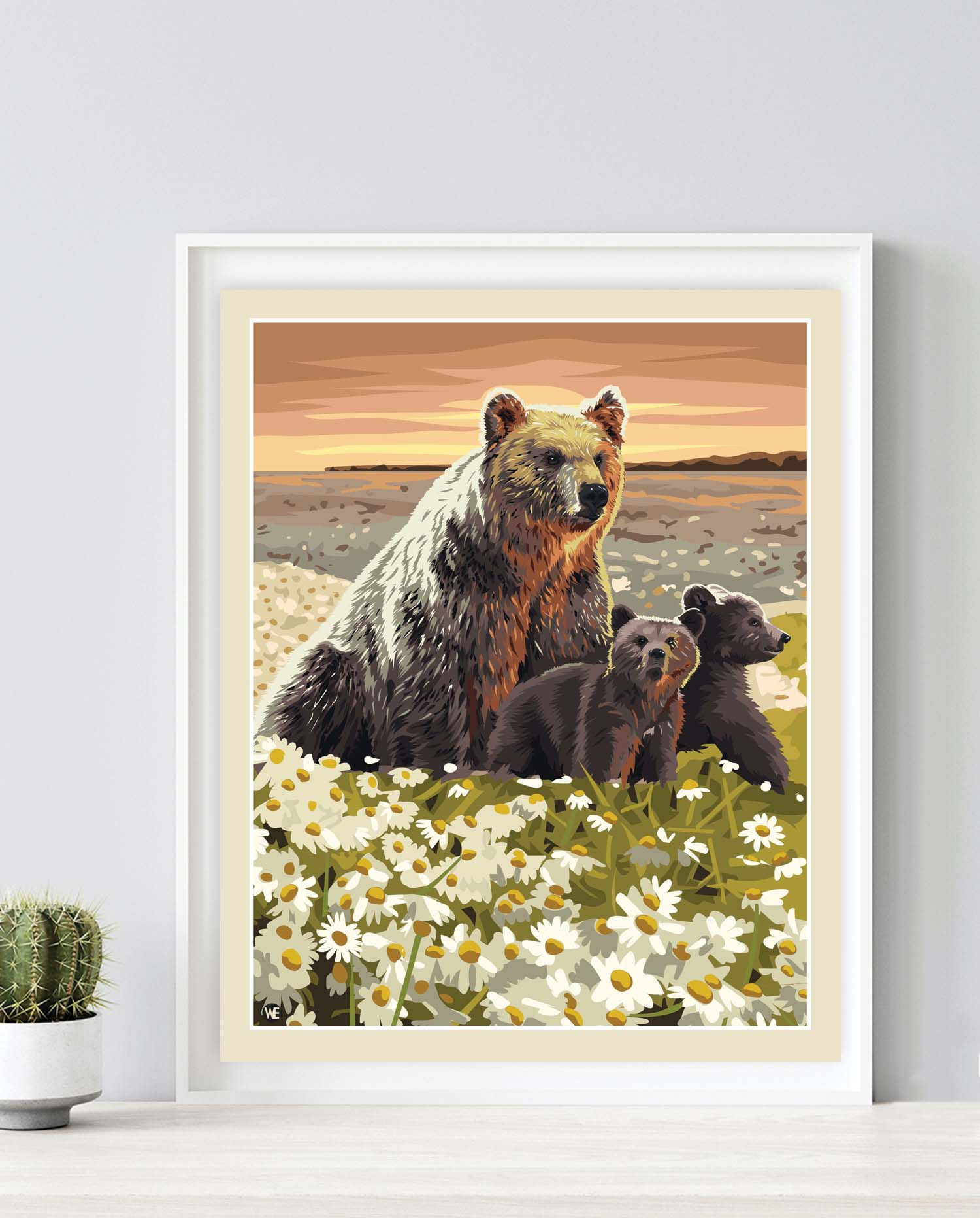 Wall print Bear loyalty