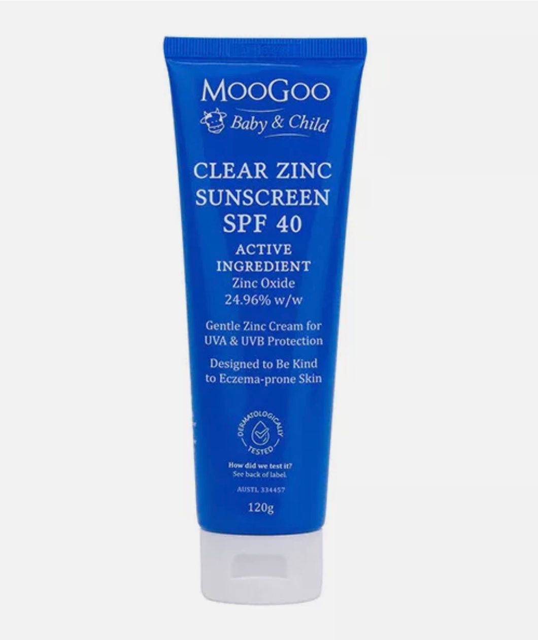 Moo Goo Baby & Child Sunscreen - Clear Zinc Sunscreen SPF 40