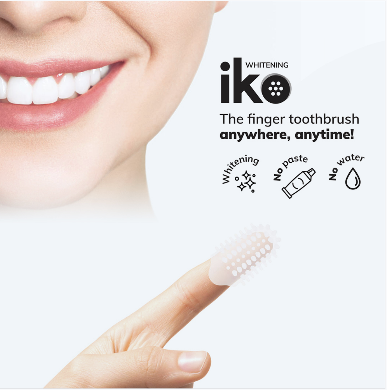 iKO Whitening Finger Toothbrush - Medium