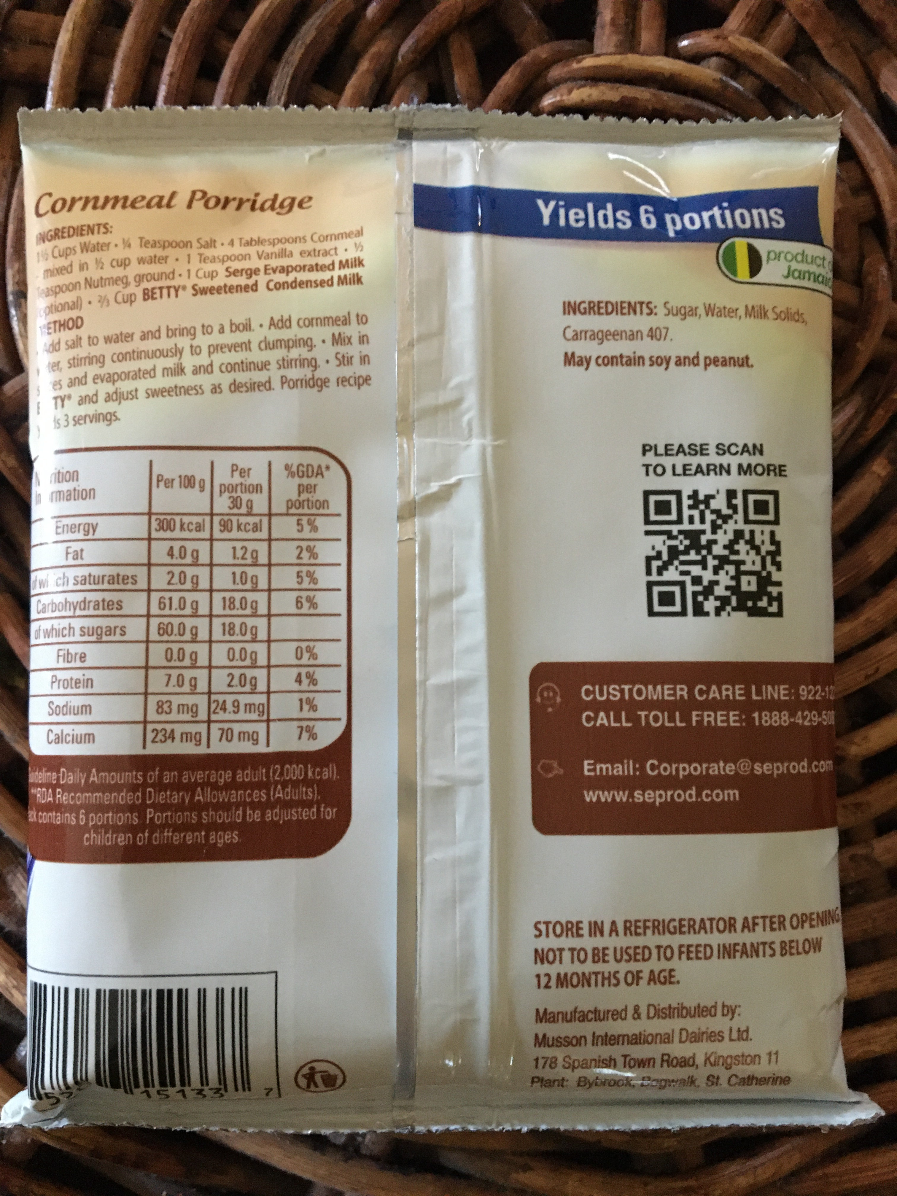 Nestle BETTY sweetened condensed milk 180g | jamaicabasket876