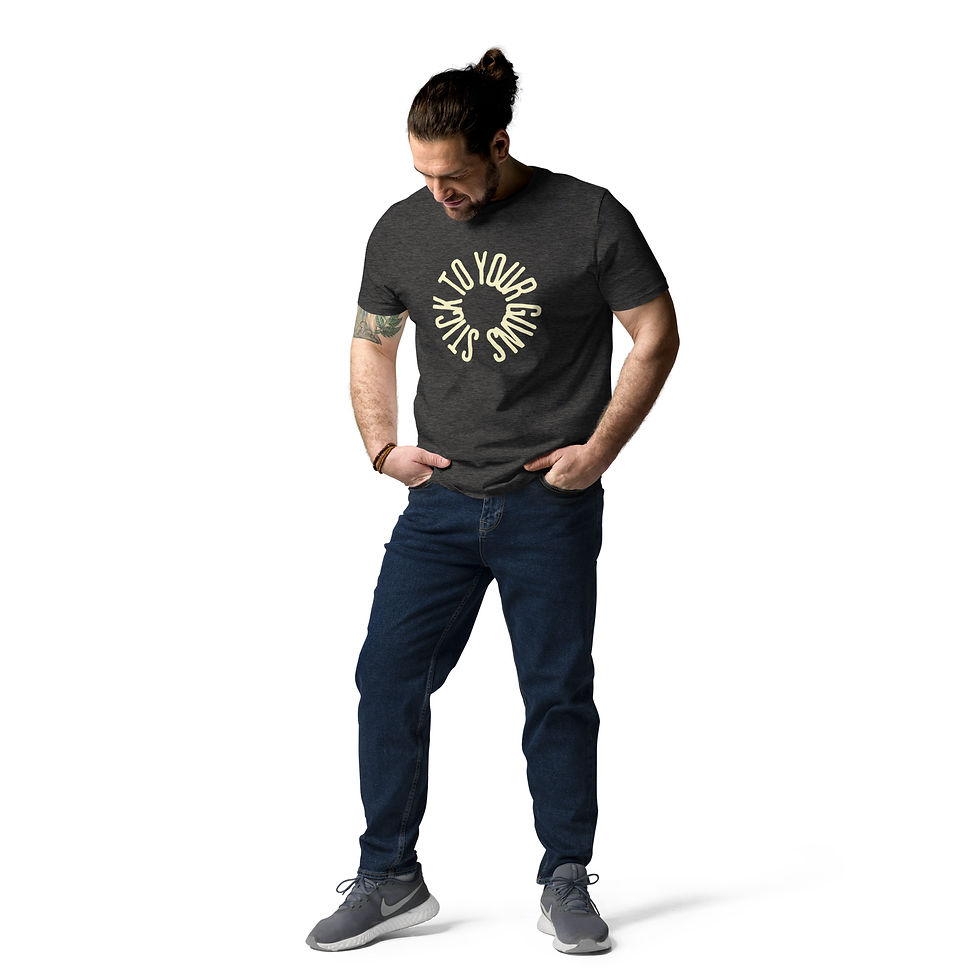 Thumbnail: STICK TO YOUR GUNS - Unisex organic cotton t-shirt
