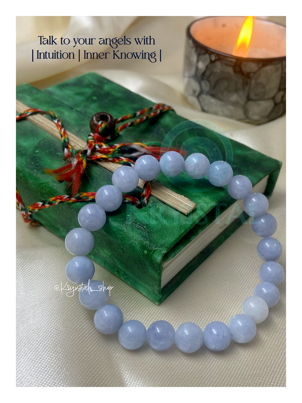 Thumbnail: Angelite Crystal Bracelet (Energy Balance & Protection)