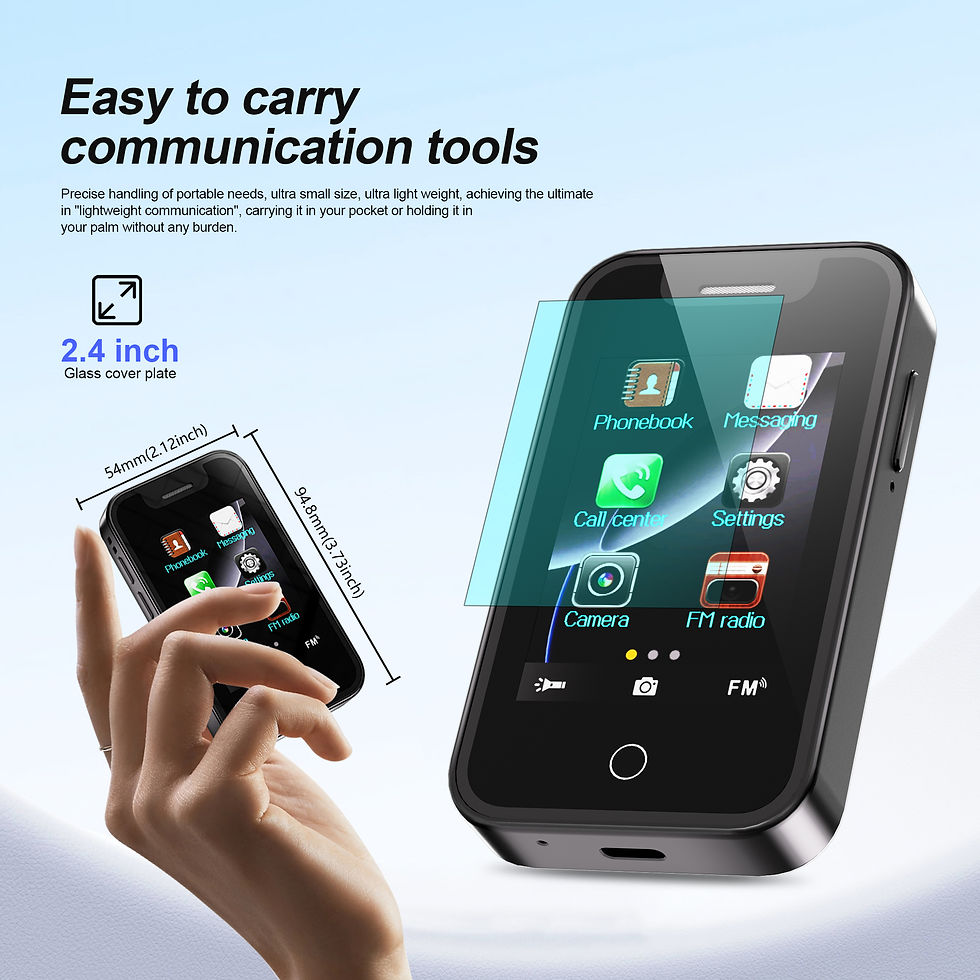 Thumbnail: SERVO BM16 PRO Mini Mobile Phone 2.4" Touch Display Bluetooth Call Dual SIM Reco