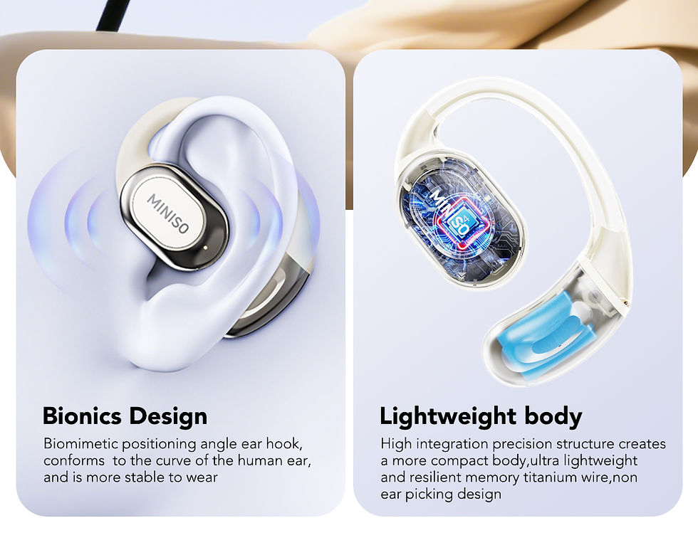 Thumbnail: MINISO MS156 Bluetooth V5.4 AI Earphones OWS Sports Wireless Headphones Translat