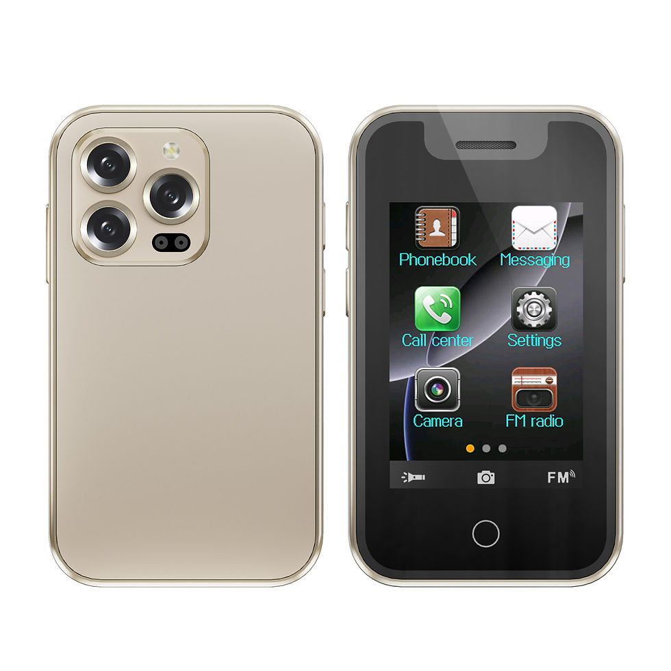Thumbnail: SERVO BM16 PRO Mini Mobile Phone 2.4" Touch Display Bluetooth Call Dual SIM Reco