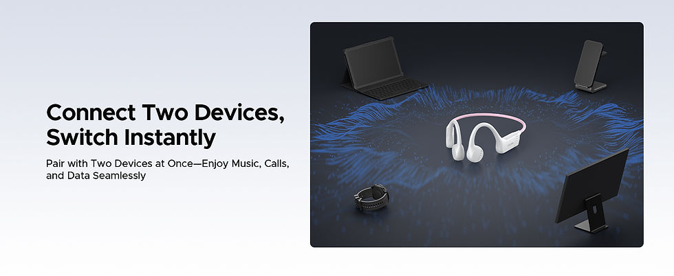 Thumbnail: DOOGEE BoneBeat Run Bone Conduction Headphones Ear Hook  Bluetooth 5.4 Wireless 