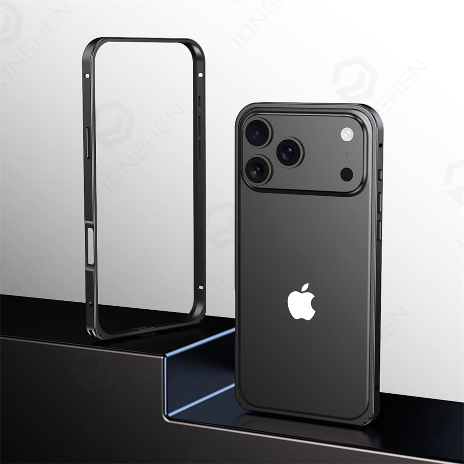 Thumbnail: Light Aluminum Metal Frame Thin Case Bumper For iPhone 17 Air 12 13 14 15 16 Pro