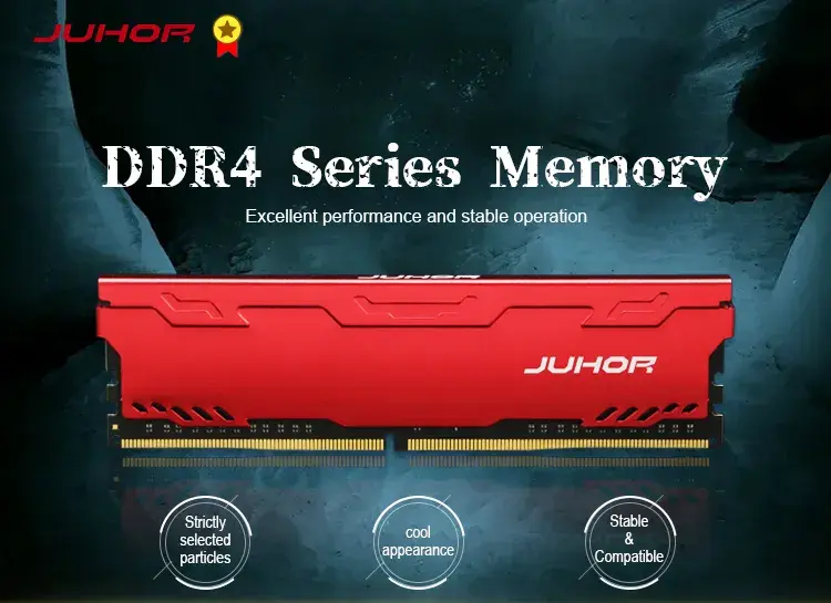 Miniatura: JUHOR DDR4 Ram 16GB 8GB 32GB 2666MHz 3200MHz DDR3 8GB 1600MHz DIMM Desktop Memor