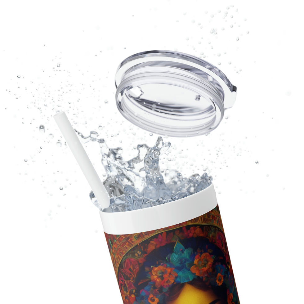 Thumbnail: BDL Skinny Tumbler with Straw, 20oz