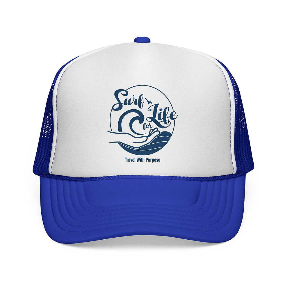 Surf for Life Trucker Cap -Blue Logo