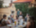 Pizza party at the villa