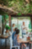 Travelers at a wine tasting