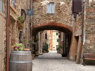 a quiet tuscan street