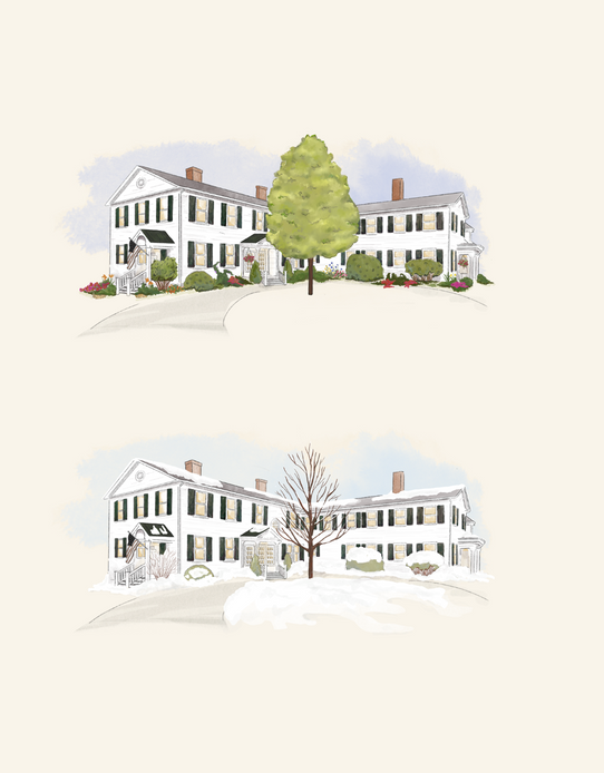 Swifthouse Inn Summer + Winter Illustrations