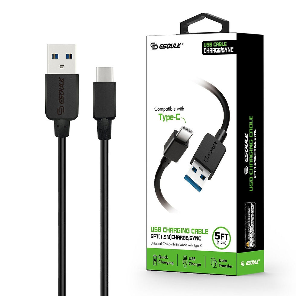 Thumbnail: Esoulk 5ft Faster Speed Charging Cable Type-C