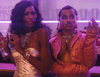 Dominique Jackson and Tomás Matos in Tina Romero’s Queens of the Dead. Courtesy of Shannon Madden/IFC/Shudder Release.