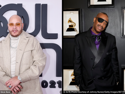 Fat Joe attends The BET Soul Train Awards at The Apollo Theater; Slick Rick arriving at the 65th Annual Grammy Awards
