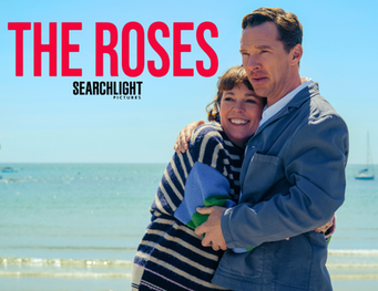 Olivia Colman and Benedict Cumberbatch in The Roses: Image Courtesy of Searchlight Pictures