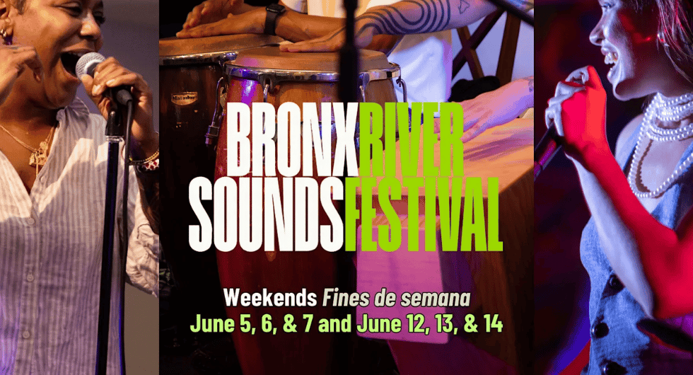 Bronx River Sounds Festival 2026 Flyer-Image courtesy of Bronx River Art Center.