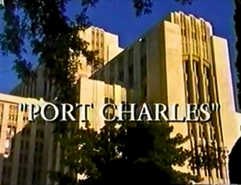 Image of General Hospital exterior with Port Charles title card. Courtesy of ABC / for editorial use only