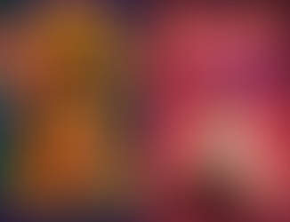 A split-screen digital illustration featuring two theatrical posters. The left side, titled "Champagne Tears: The Rich Also Cry," depicts a group of expressive, stylized characters in a colorful, animated style. The right side, titled "Querida: Amor Sin Final," shows a man in a white tuxedo crying while sitting on the floor next to a box of tissues, set against a vibrant pink background with a neon sign.