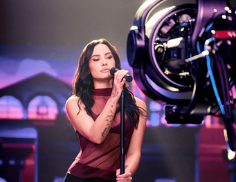 Demi Lovato in Performance on Roku City: Image Courtesy of Roku