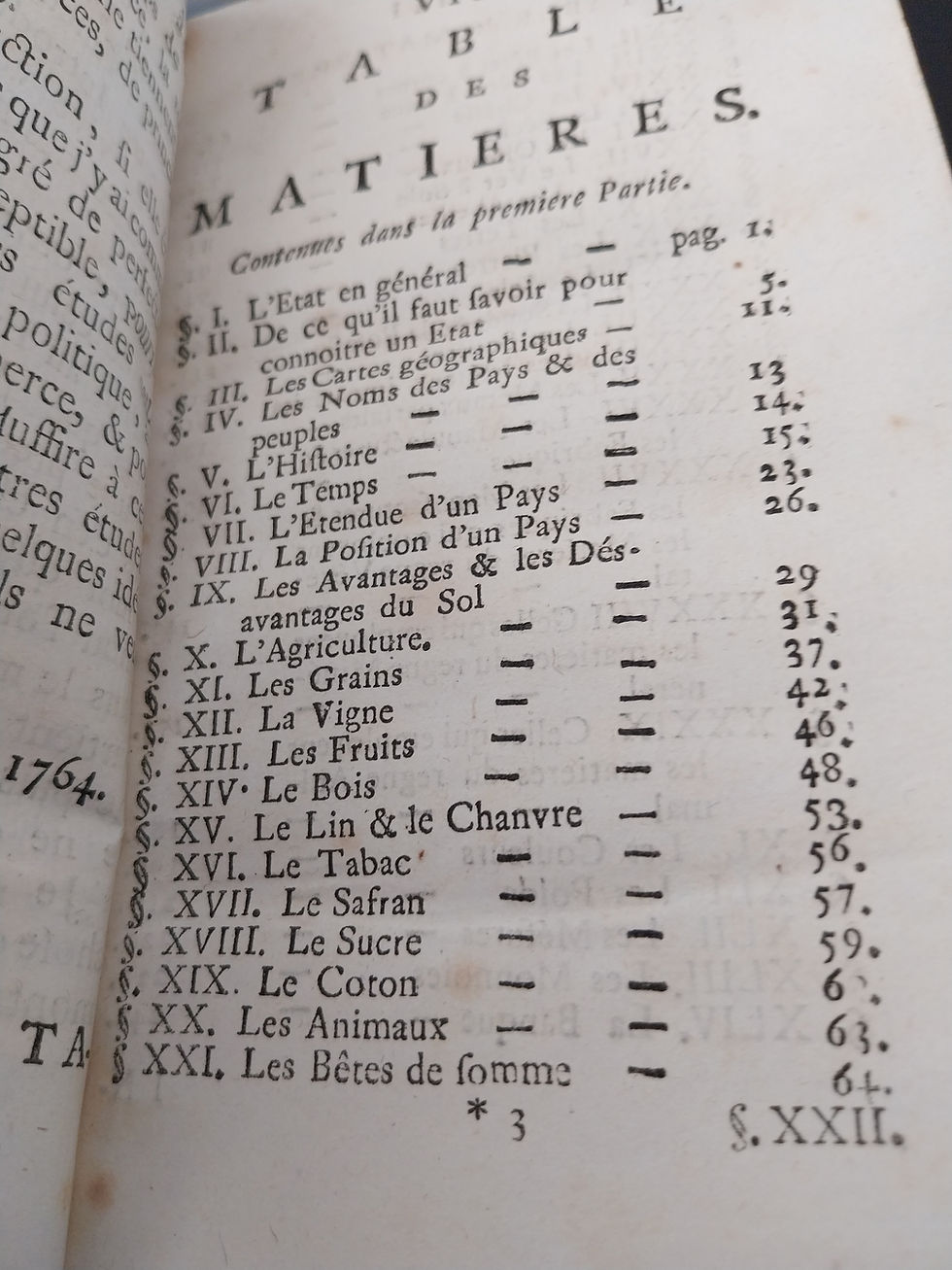 Miniature : Remarquable texte sur l'économie et l'économie politique d'ancien régime 1765
