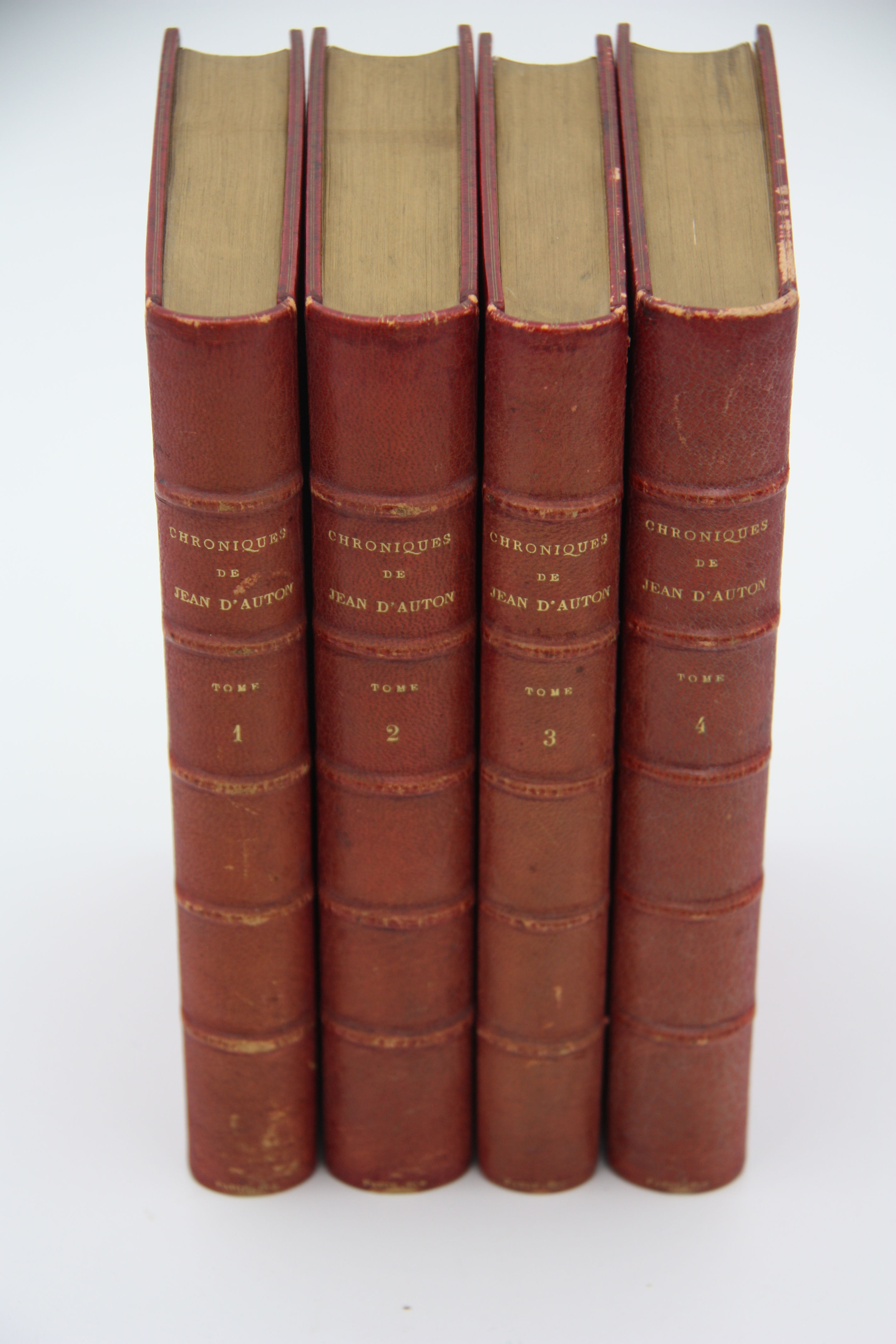 Bel exemplaire en 4 tomes, reliure uniforme de SIMIER, 1834 - Auton XVIe siècle