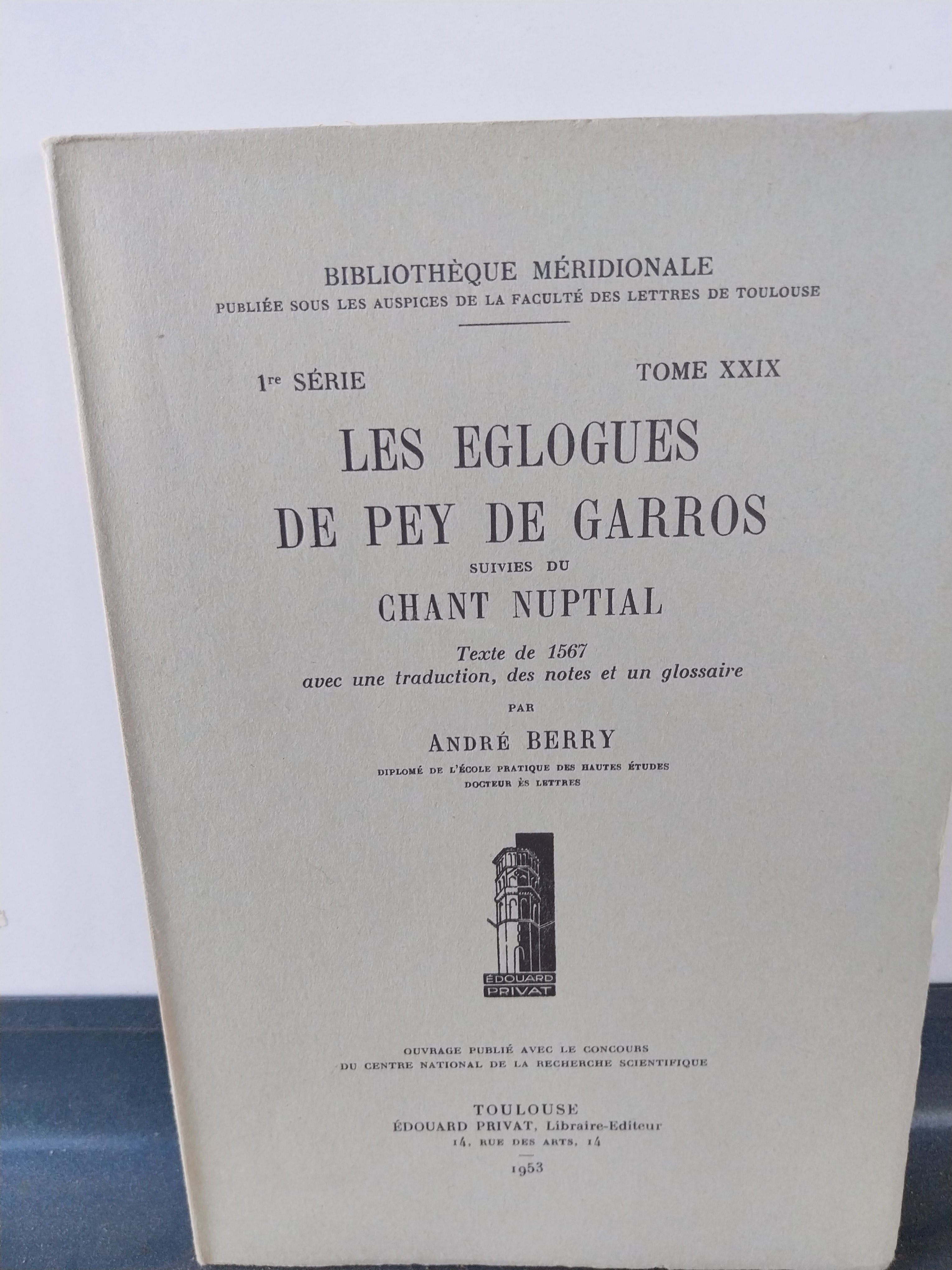 Les églogues de Pey de Garros