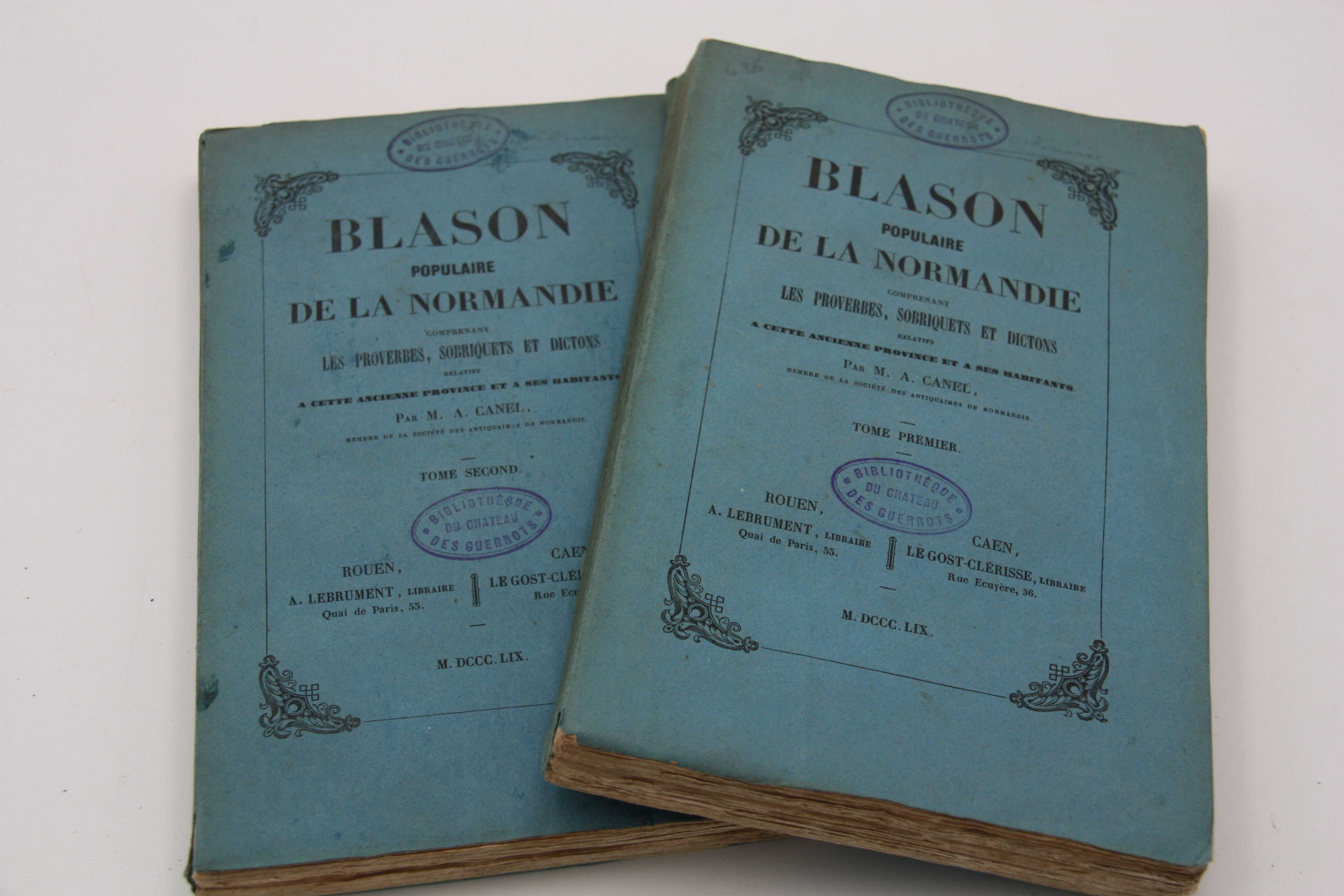 Blason populaire de la Normandie comprenant les proverbes, sobriquets et dictons