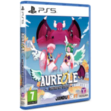 Aureole Wings Of Hope Cover shot. Boy \and Gil with wings on the side of Monster looking burgundy character with wings