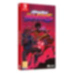 Vengeance Hunters Nintendo Switch cover sleeve. Dark red with characters fighting.