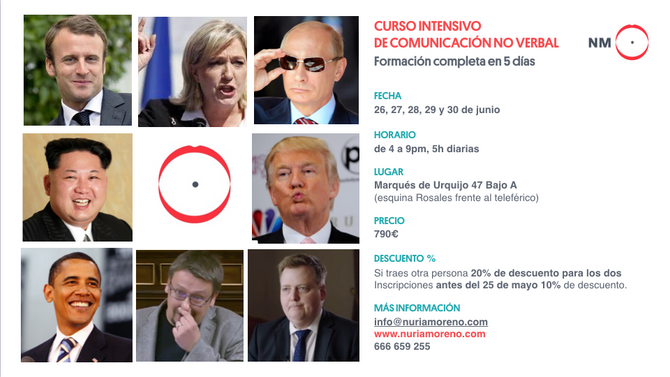 Formación intensiva en Comunicación No Verbal