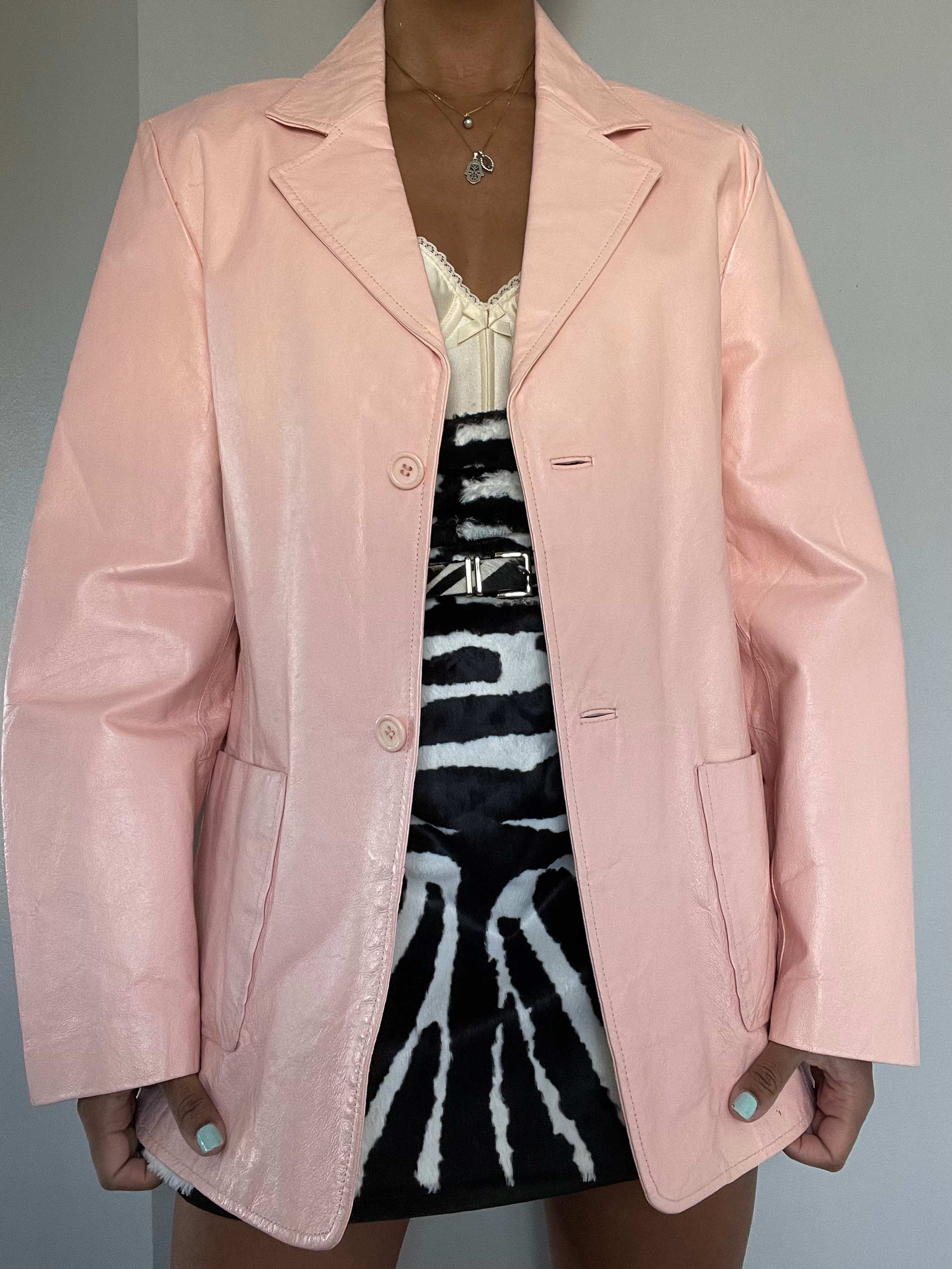 Vintage Leather Blazer