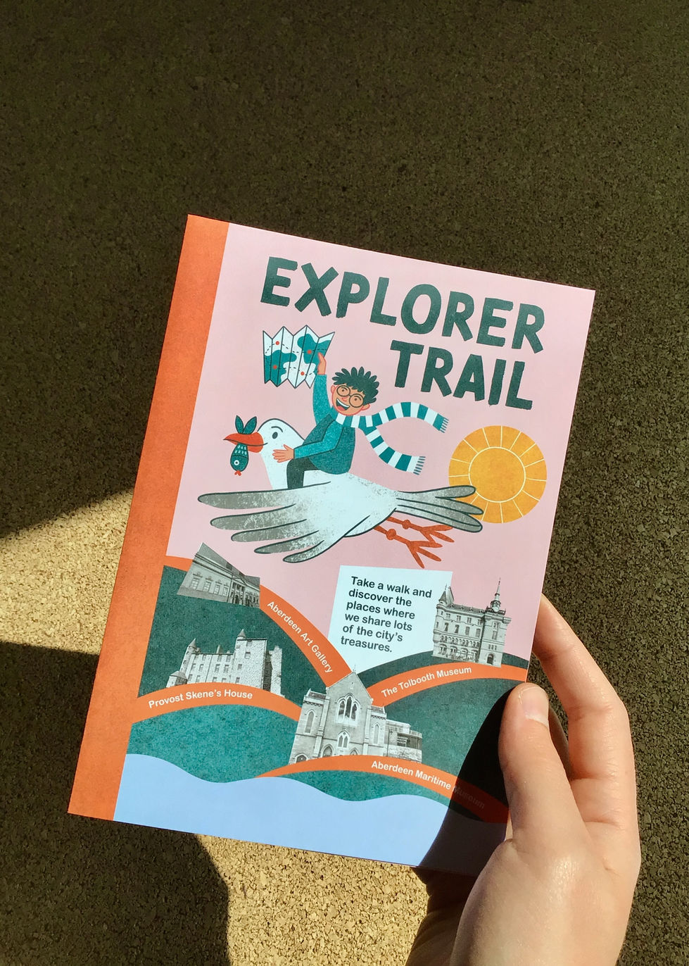 Aberdeen Explorer Trail for Aberdeen Art Gallery and Museum. Illustrated booklet and explorer trail by Sima in Stripes - Simona Hodonova