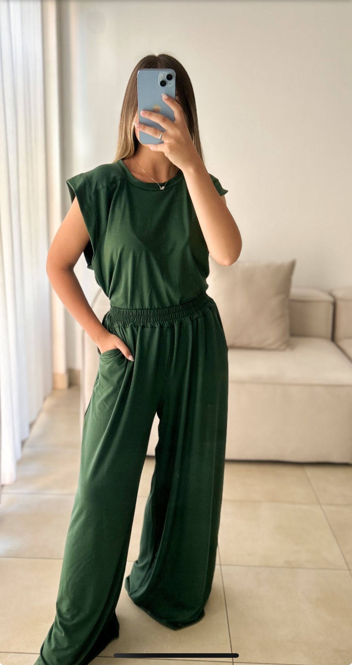 SET Musculosa & palazzo amplio Taylor JERSEY