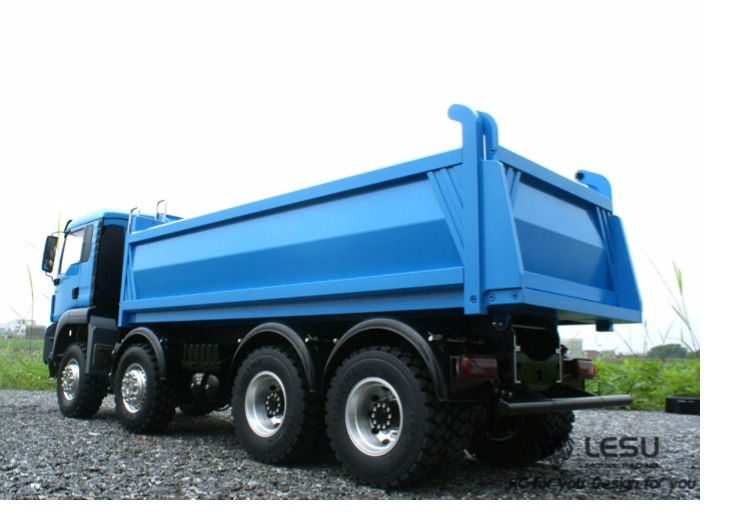 縮圖：1/14MAN8X8full drive differential lock central differential hydraulic dump truck