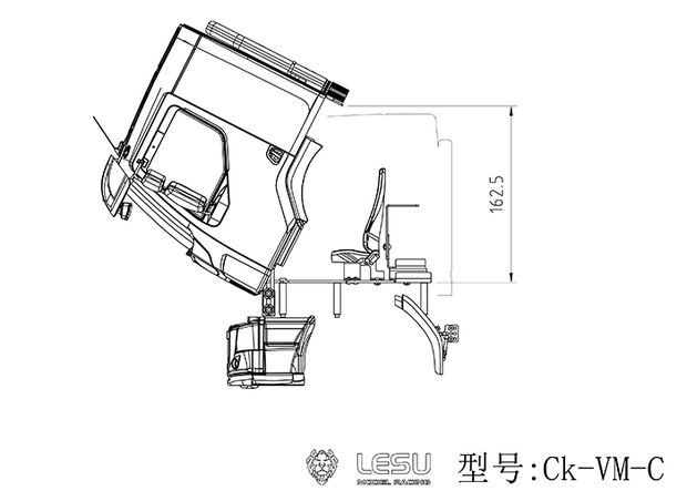 縮圖：New facelifted 1/14 truck Volvo VMFE cab modified car shell