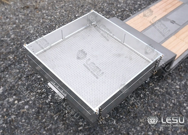 縮圖：1/14 Hydraulic lift tailgate engineering trailer