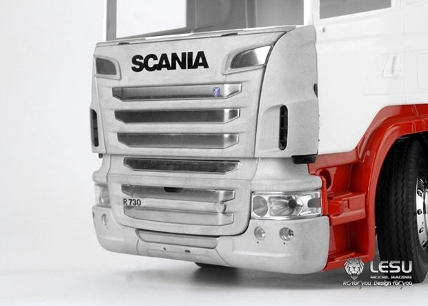 縮圖：1/14 Scania R730 front face mid-net bumper set C Tamiya tractor R620 R470 modifi