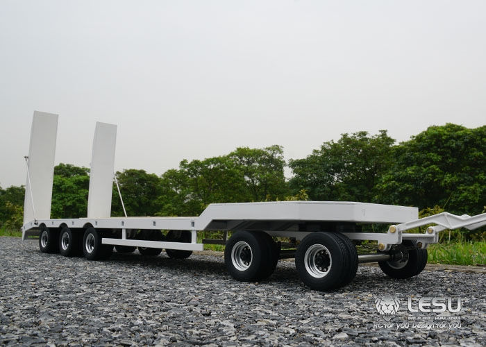 縮圖：1/14 Truck Engineering Trailer LS-A0001 Metal Small Wheel Semi-trailer