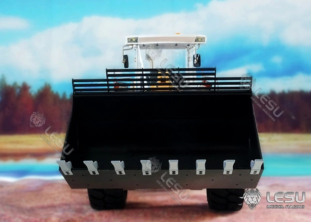 縮圖：New metal shell upgrade 1/15 hydraulic loader L574 wheeled construction forklift