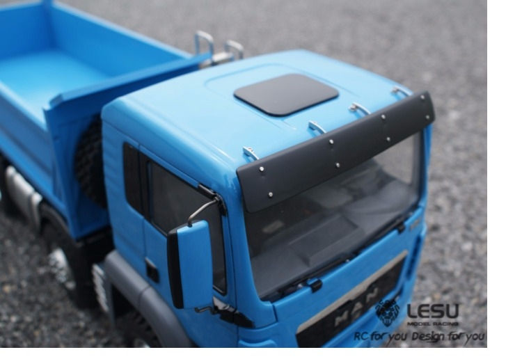 縮圖：1/14MAN8X8full drive differential lock central differential hydraulic dump truck