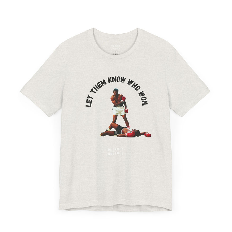 Thumbnail: Ali “Let them know who won.” Short Sleeve Tee