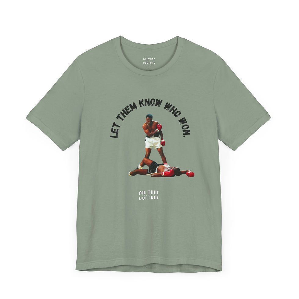 Thumbnail: Ali “Let them know who won.” Short Sleeve Tee