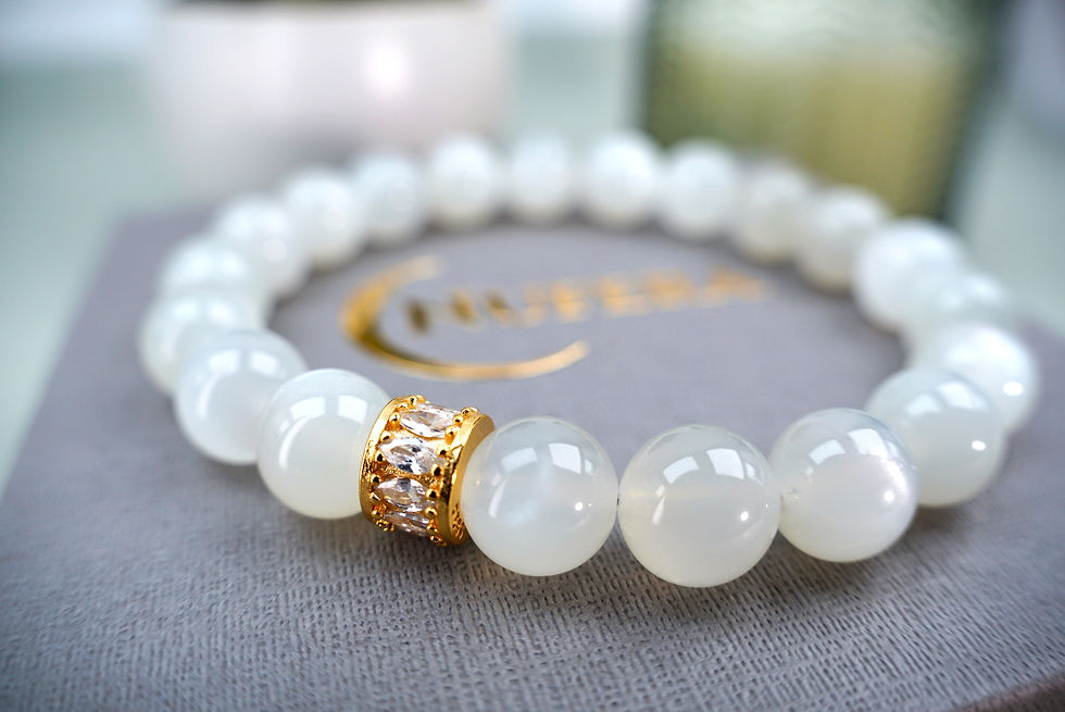 Miniaturbild: Milchmondstein-Armband 