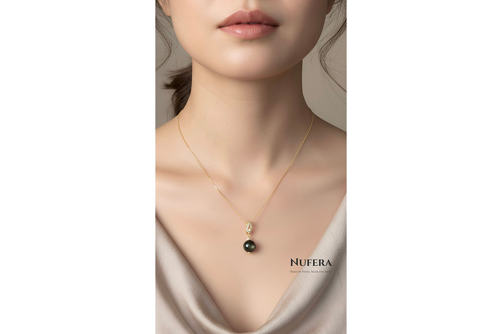 Miniaturbild: Goldobsidian Halskette