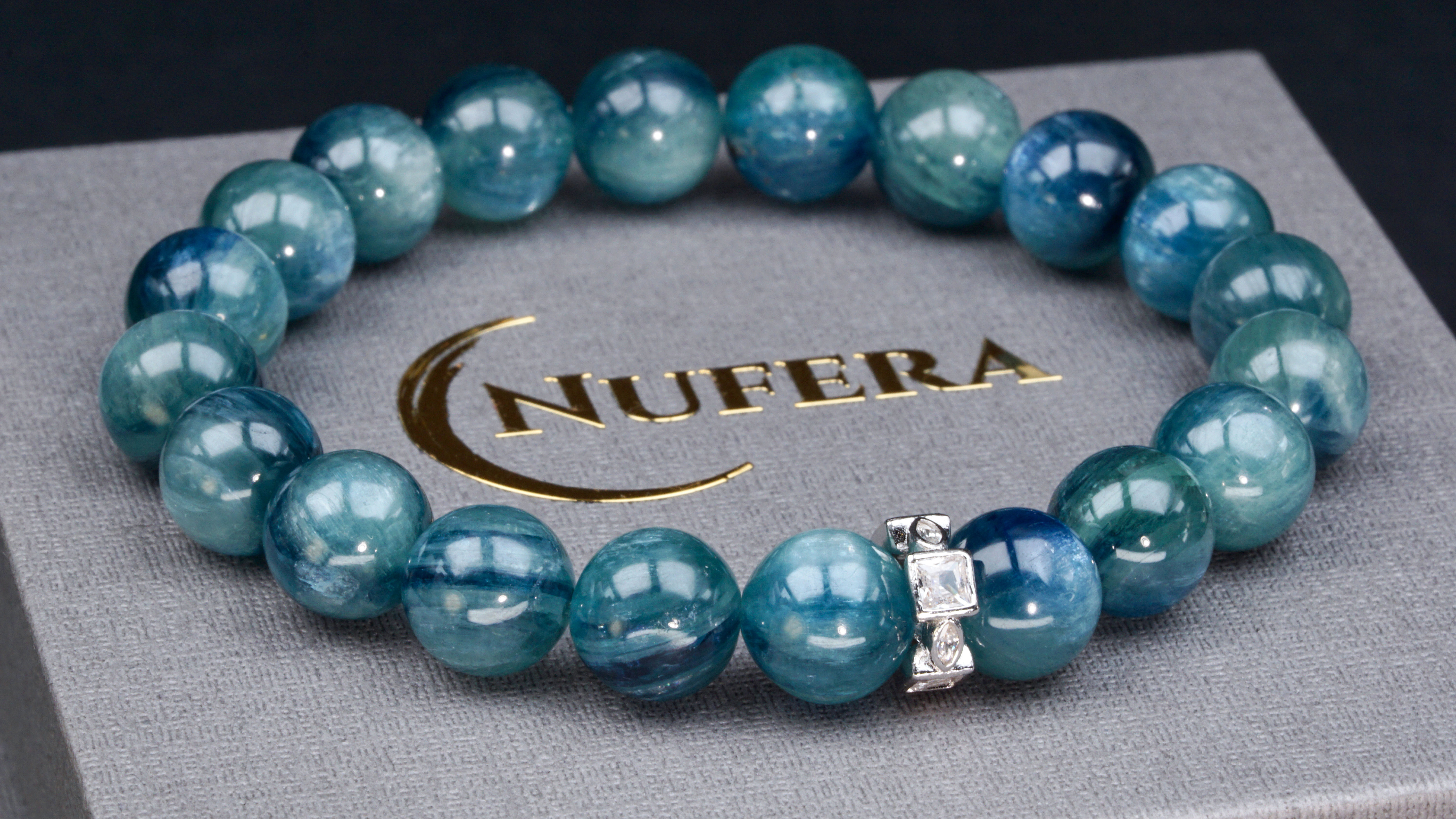 Blau-Grünes Apatit-Armband