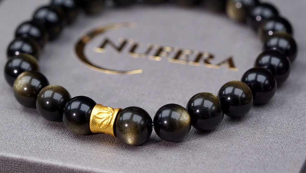 Miniaturbild: Goldobsidian-Armband